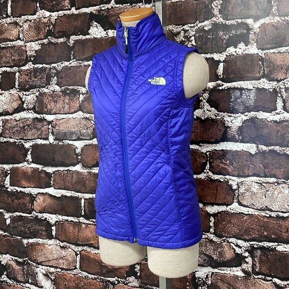 The North Face Lightweight Puffer Vest Blue Pockets Size X Small XS - Picture 7 of 17